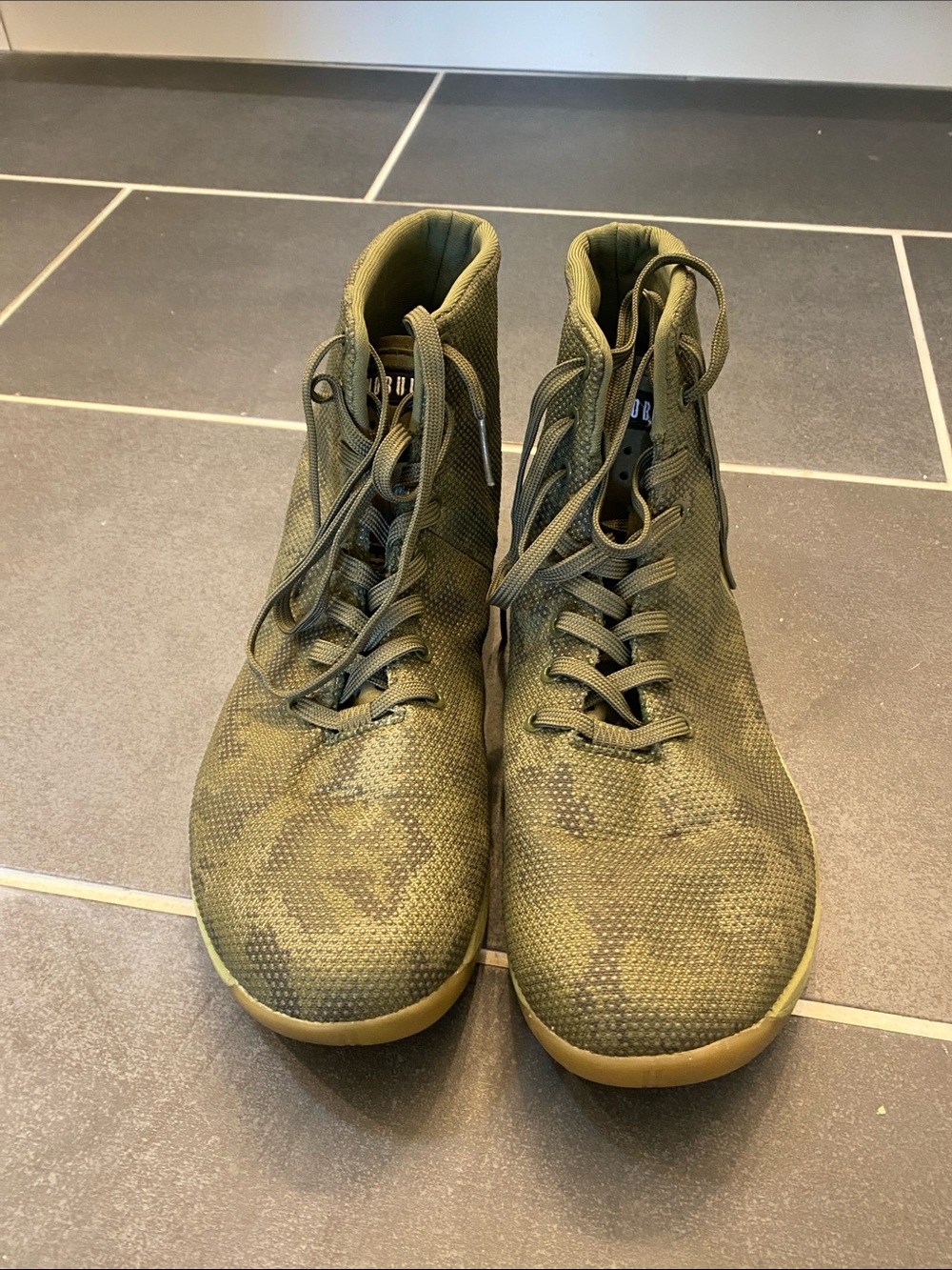 NOBULL Olive Green High-Top Athletic Trainers